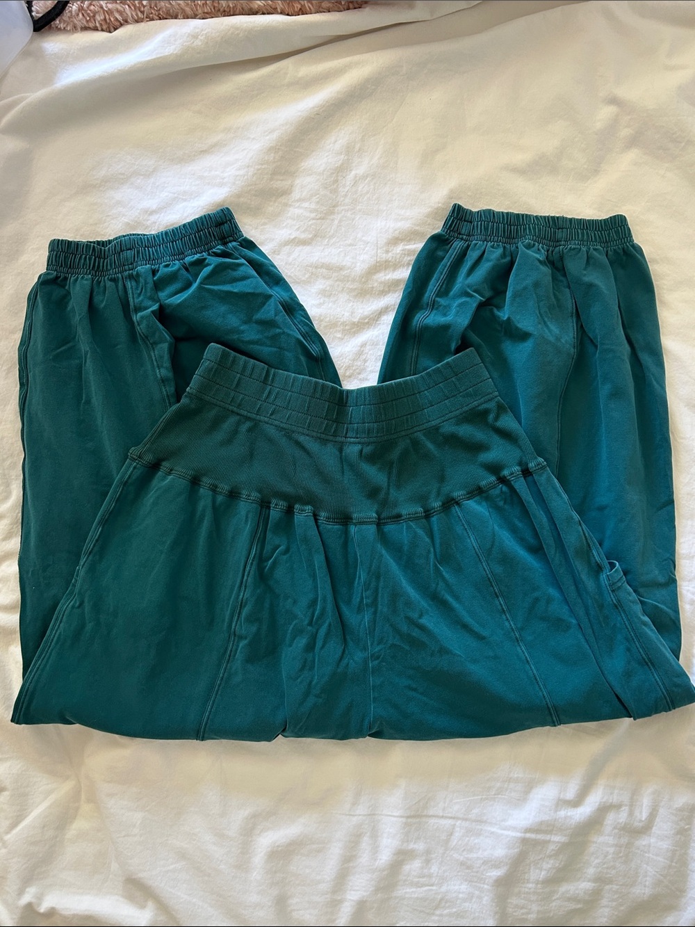 Free People Up in the Air Set Movement Workout Athleisure Green Joggers - Picture 14 of 15